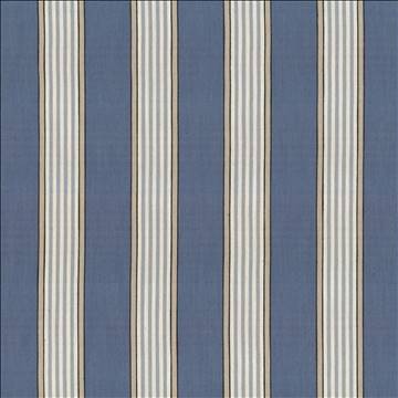 Kasmir Fabrics Carnegie Stripe Indigo Fabric 